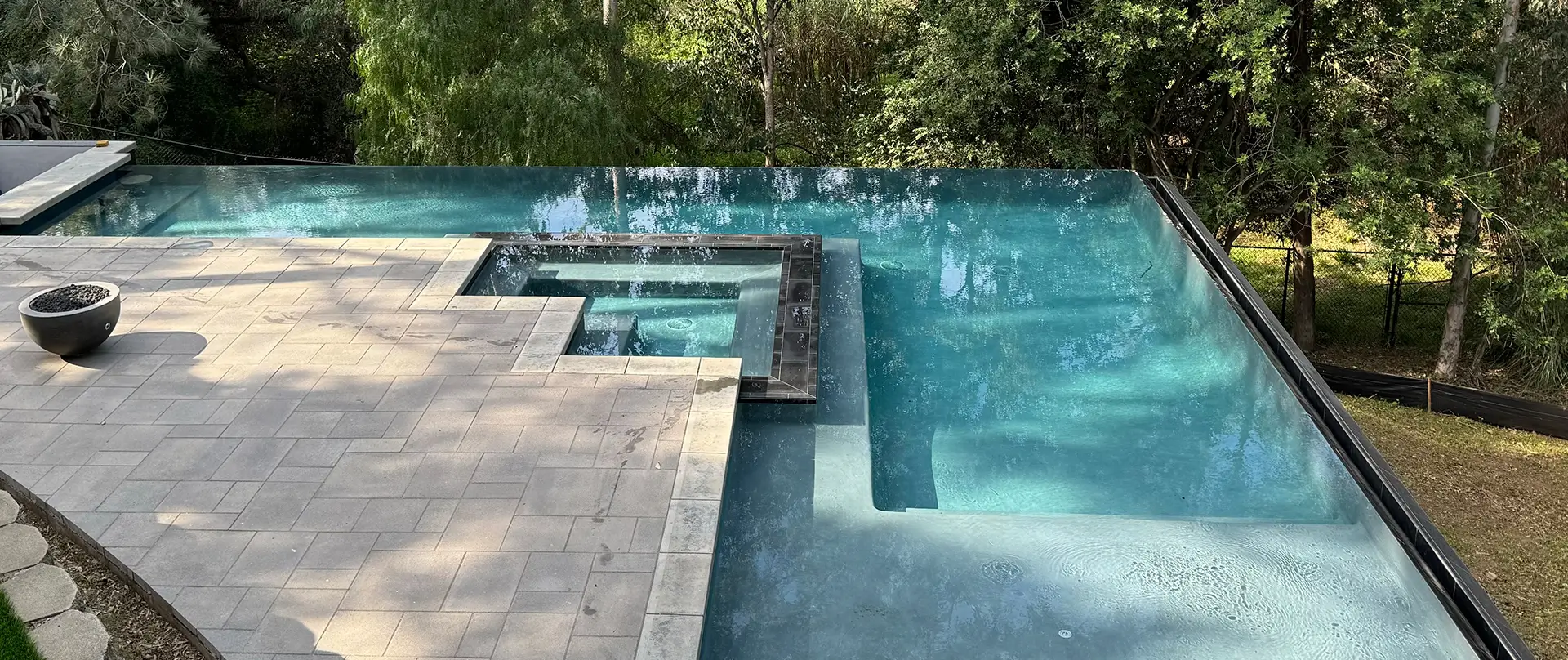 a luxury inground pool